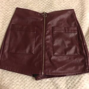 Forever 21 skort maroon